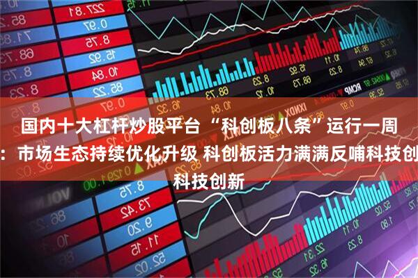 国内十大杠杆炒股平台 “科创板八条”运行一周年：市场生态持续优化升级 科创板活力满满反哺科技创新